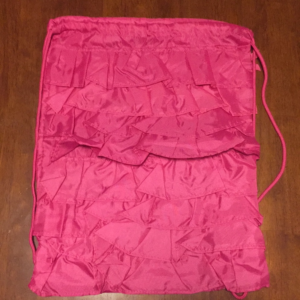 Thirty One Pink Ruffle Cinch sac